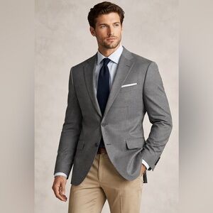 Lauren Ralph Lauren Wool Blazer Gray Size 40R Made in Canada